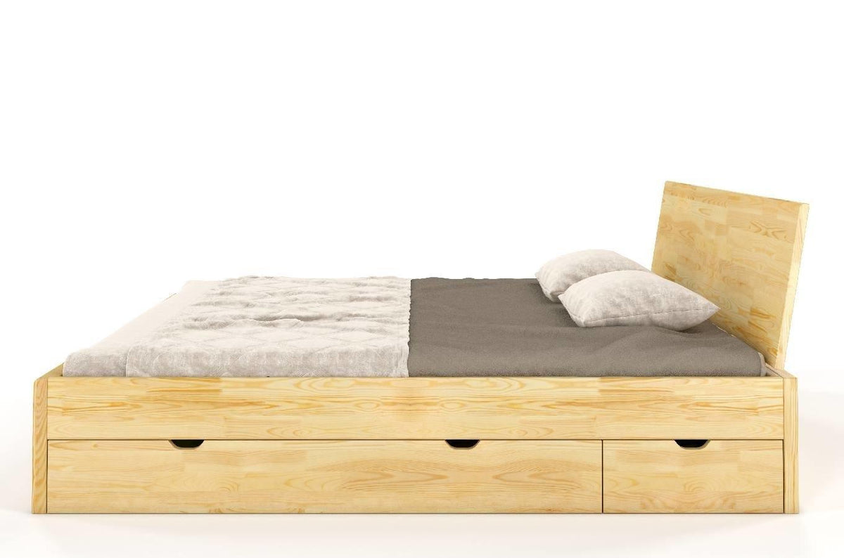 VESTRE Pine Maxi Bed with 4 Drawers