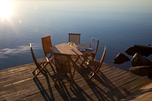 Viken chairs outdoors
