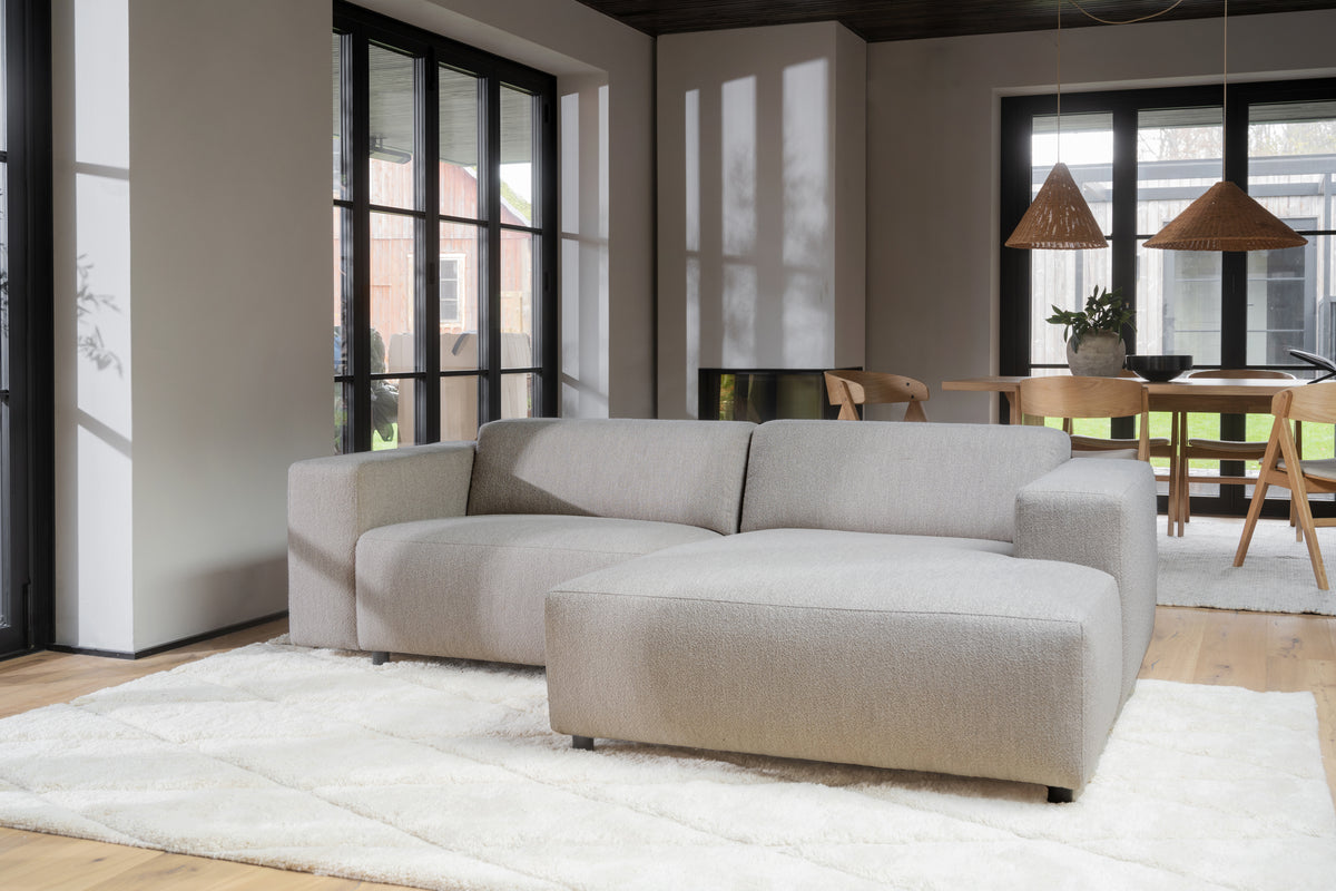 Willard 3-Seater Modular Sofa with Chaise Longue