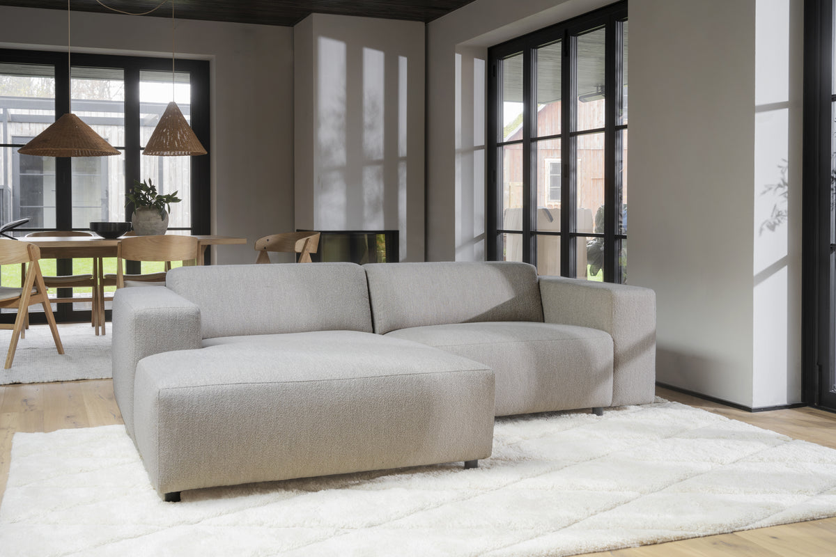 Willard 3-Seater Modular Sofa with Chaise Longue