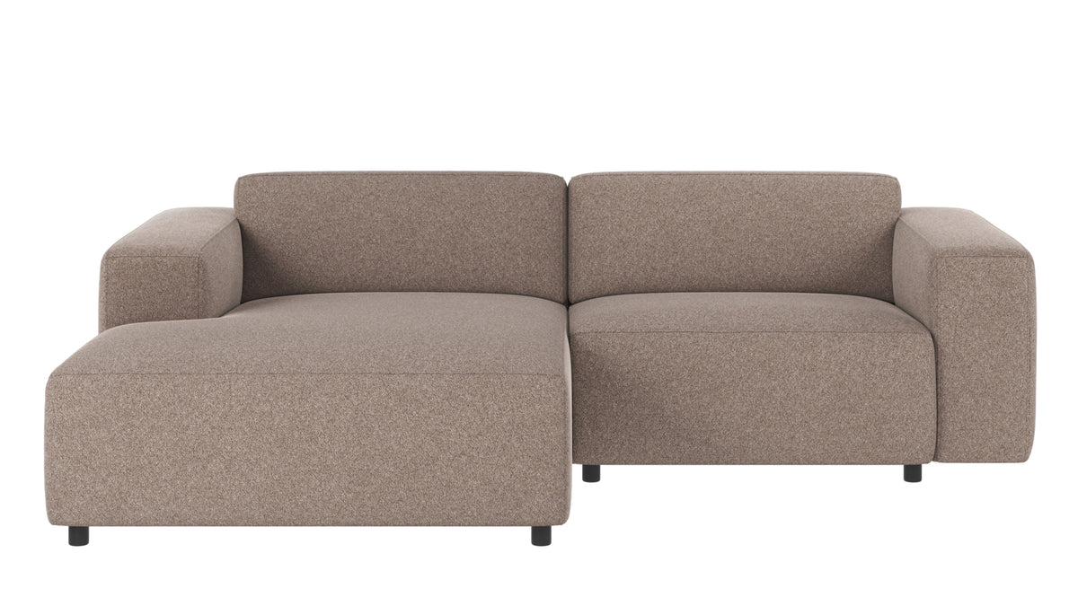 Willard 3-Seater Modular Sofa with Chaise Longue – Beige / Left-hand chaise