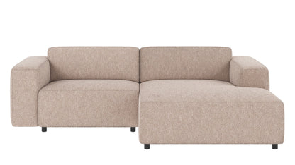 Willard 3-Seater Modular Sofa with Chaise Longue – Light Beige / Right-hand chaise