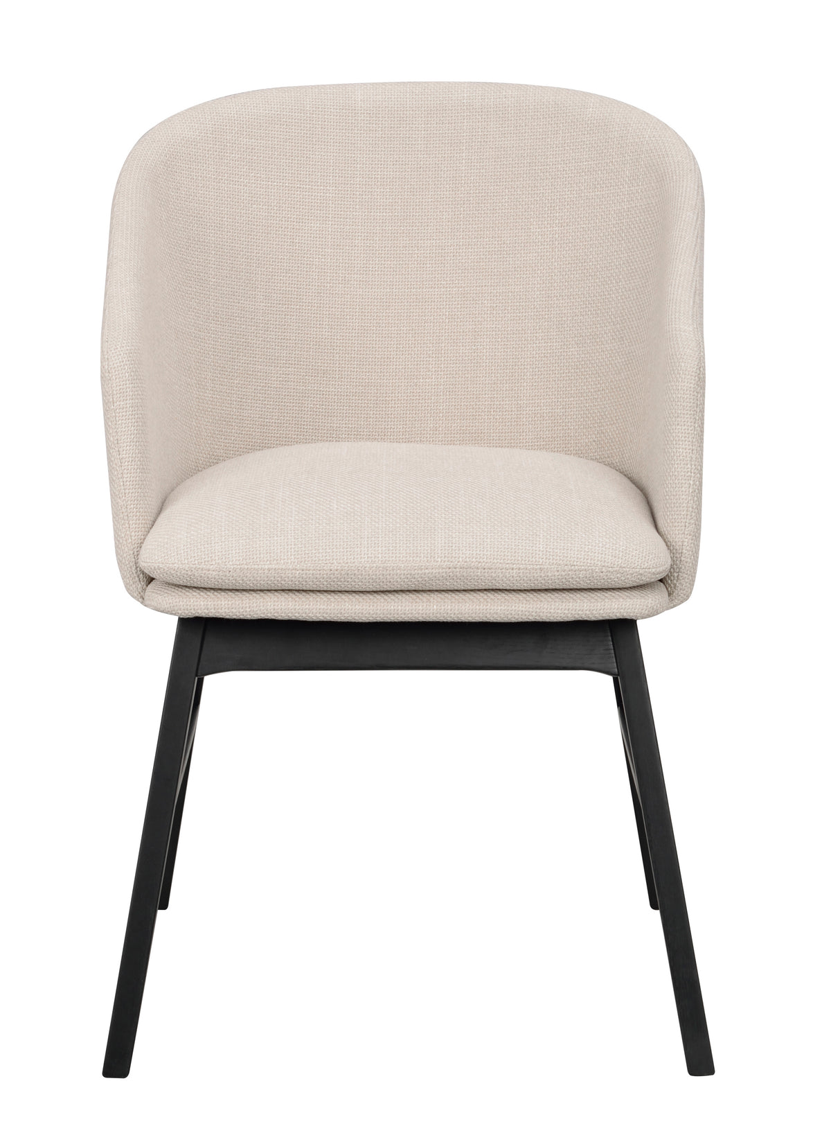 Windham Dining Armchair (Set of 2) – Beige / Black Oak