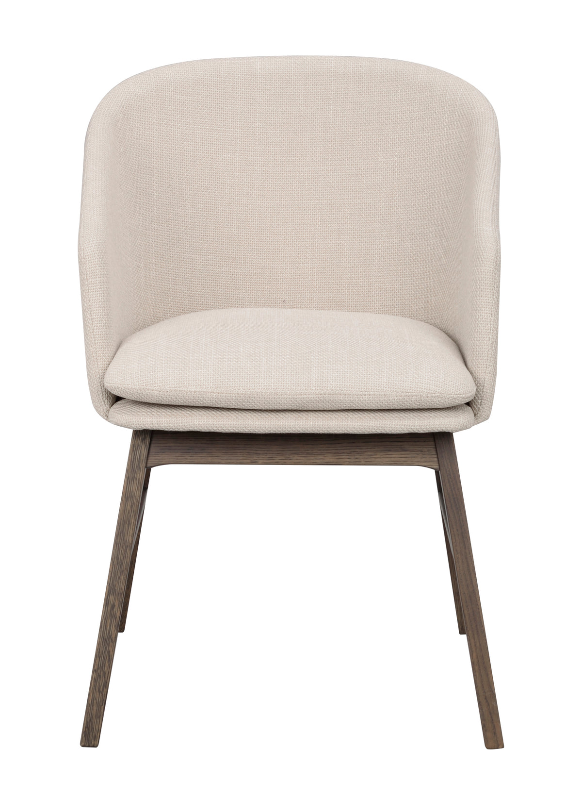 Windham Dining Armchair (Set of 2) – Beige / Brown Oak