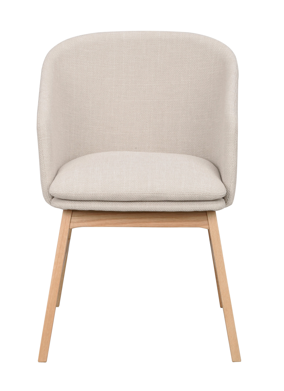 Windham Dining Armchair (Set of 2) – Beige / Oak