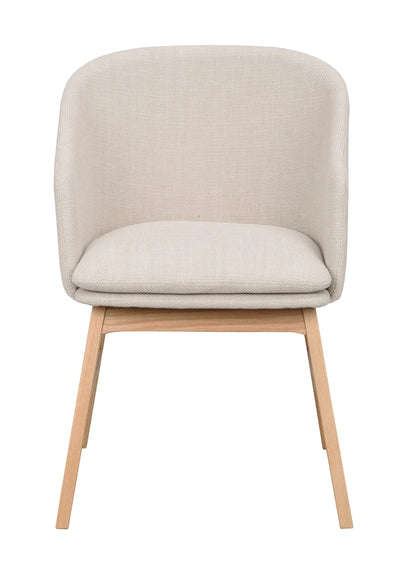 Windham Dining Armchair (Set of 2) – Beige / Oak