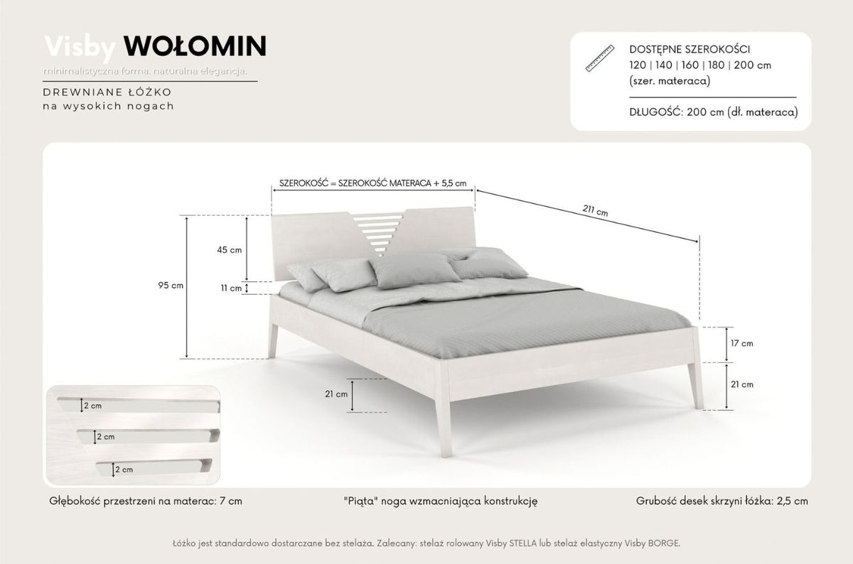 WOLOMIN Pine Bed