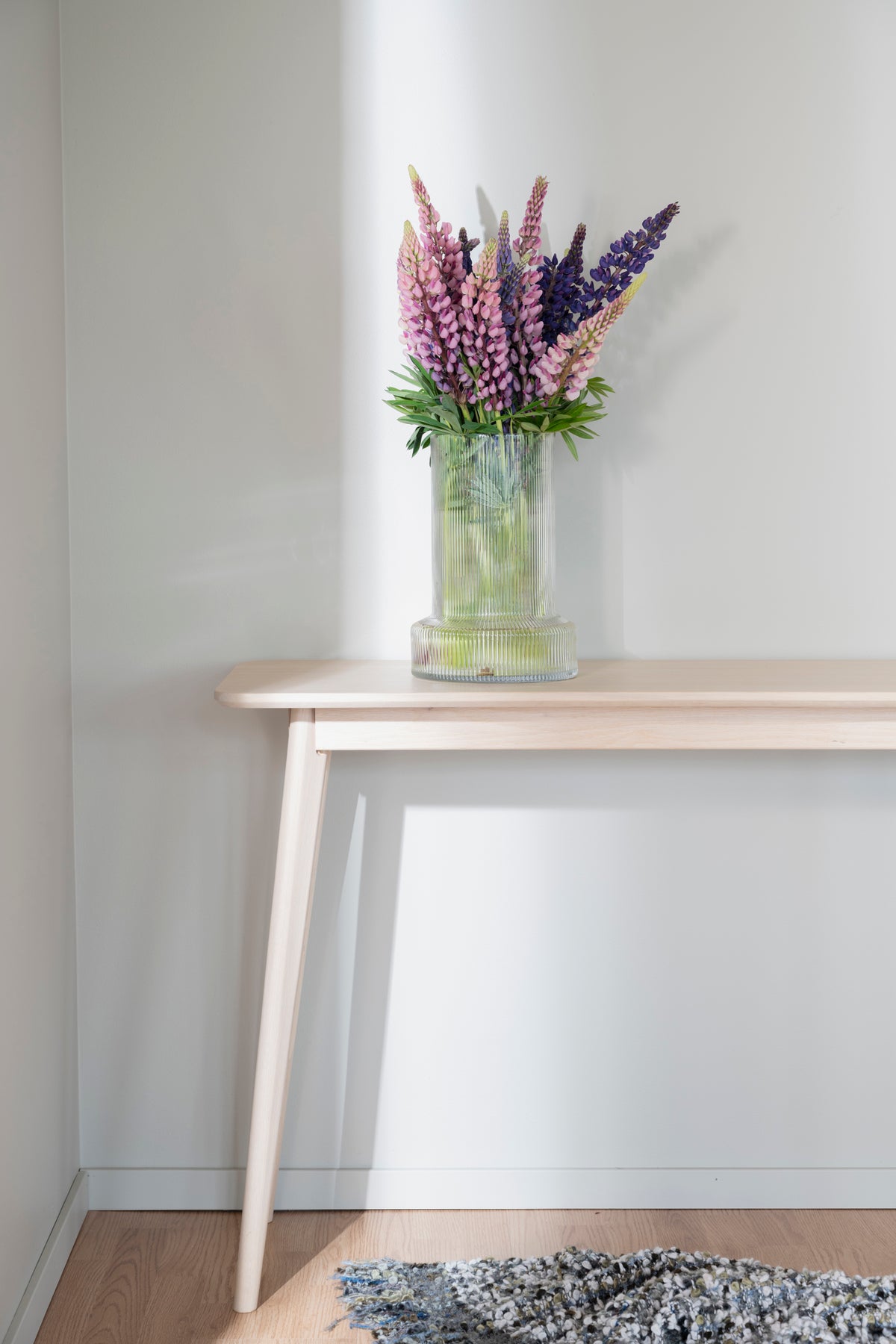 Yumi Console Table / Desk – Whitewash Oak