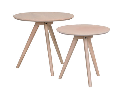 Yumi Nesting Tables – Whitewash Oak