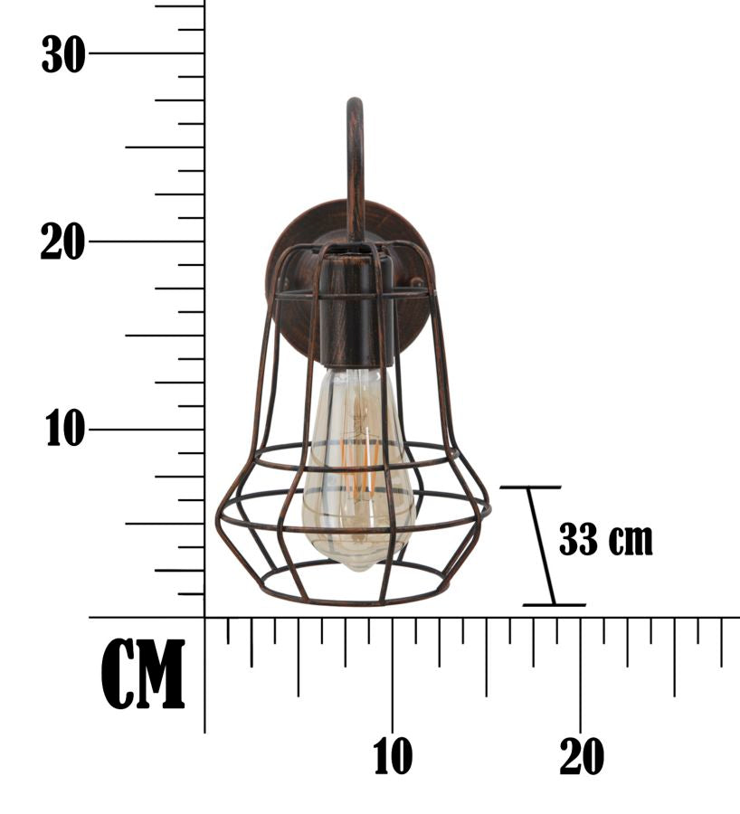 WALL LAMP INDUSTRY -B- CM 33X15X27,5