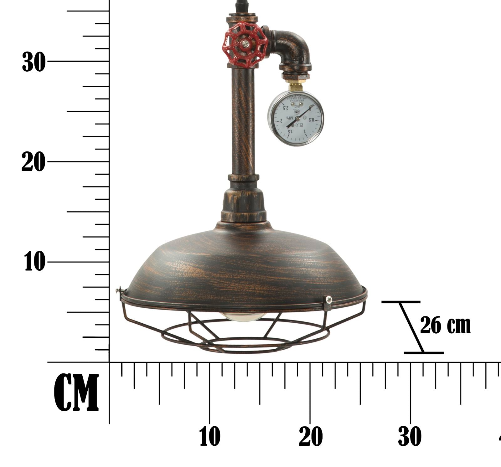 CEILING LAMP MANHATTAN ROUND CM Ø 26X36