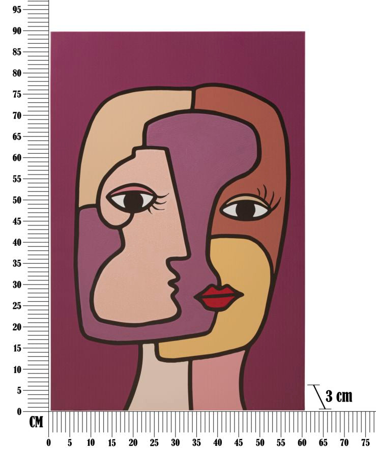 WALL PRINTING/PAINTING  FACE NEW -A- CM 60X3X90
