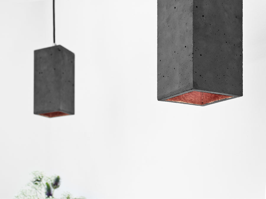 [B2] Pendant Dark Grey Rectangular, GANTlights Berlin- D40Studio