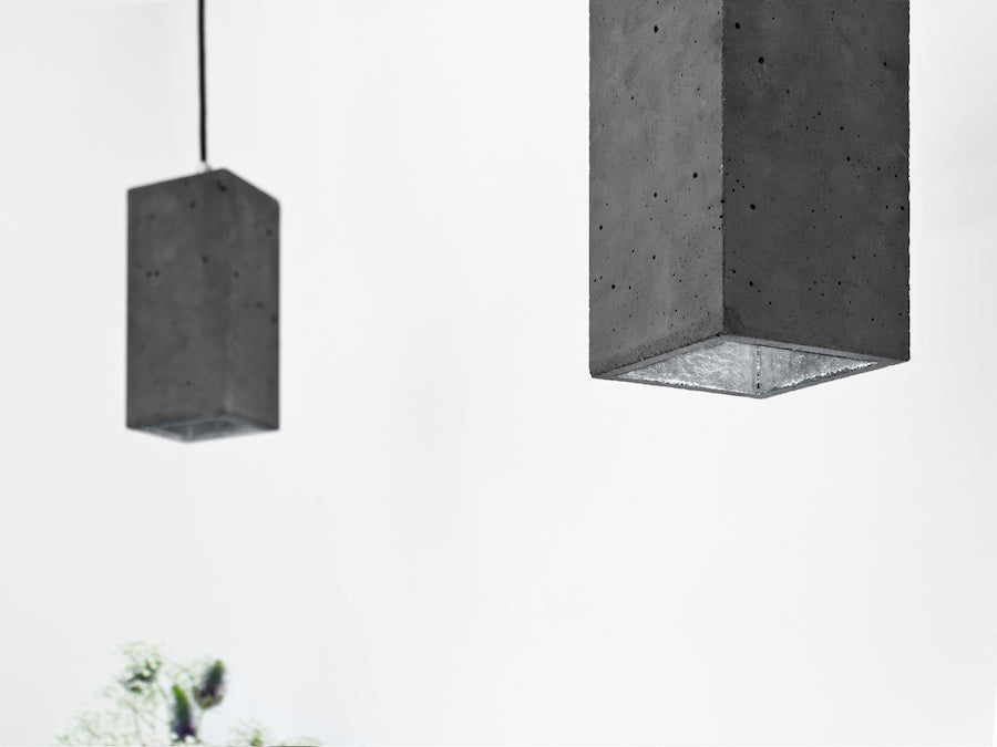 [B2] Pendant Dark Grey Rectangular, GANTlights Berlin- D40Studio