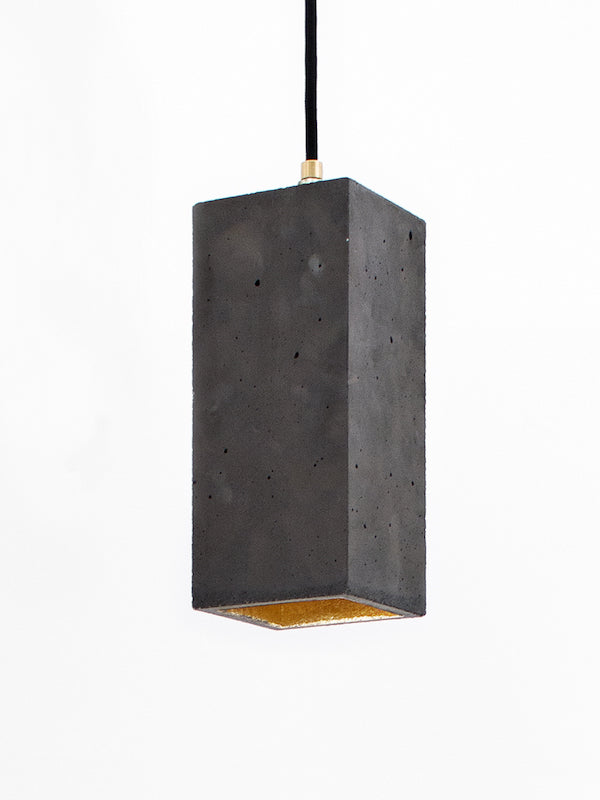 [B2] Pendant Dark Grey Rectangular, GANTlights Berlin- D40Studio