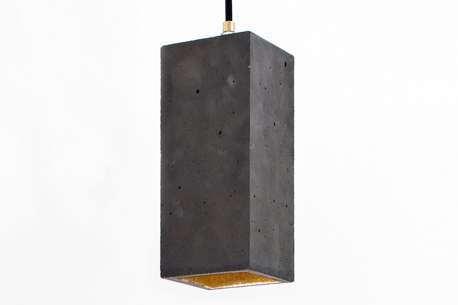 [B2] Pendant Dark Grey Rectangular, GANTlights Berlin- D40Studio