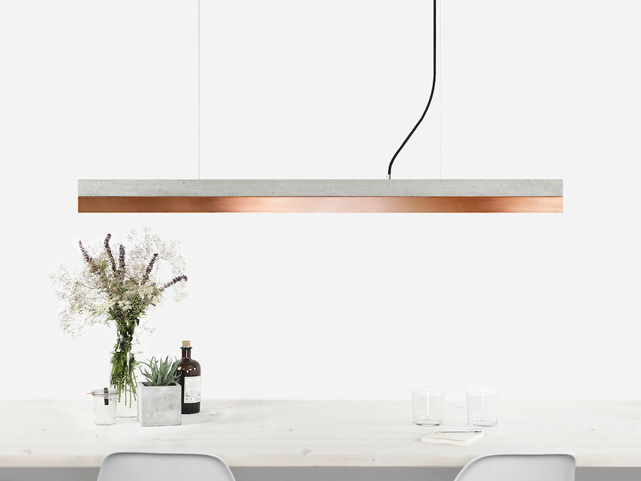 [C1] Series Concrete & Metal Led 122CM, GANTlights Berlin- D40Studio
