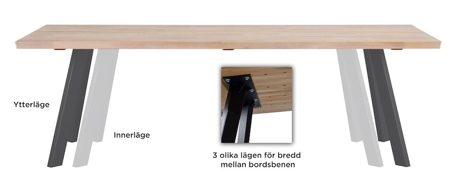 FRED Dining Table 240CM, ROWICO- D40Studio
