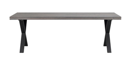 Rowico BROOKLYN X Legs Smoked OAK Dining Table 220/320CM