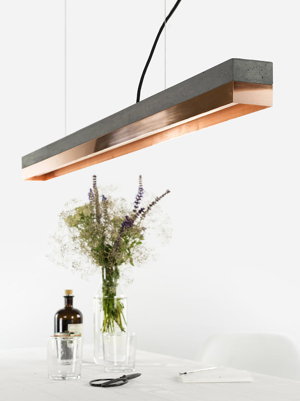 [C1] Series Concrete & Metal Led 122CM, GANTlights Berlin- D40Studio