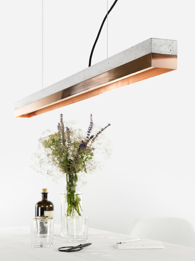 [C1] Series Concrete & Metal Led 122CM, GANTlights Berlin- D40Studio