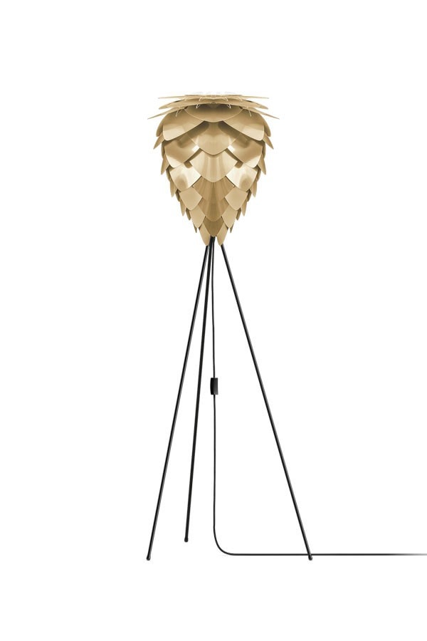 CONIA Big BRUSHED BRASS Floor Lamps, VITA Copenhagen- D40Studio