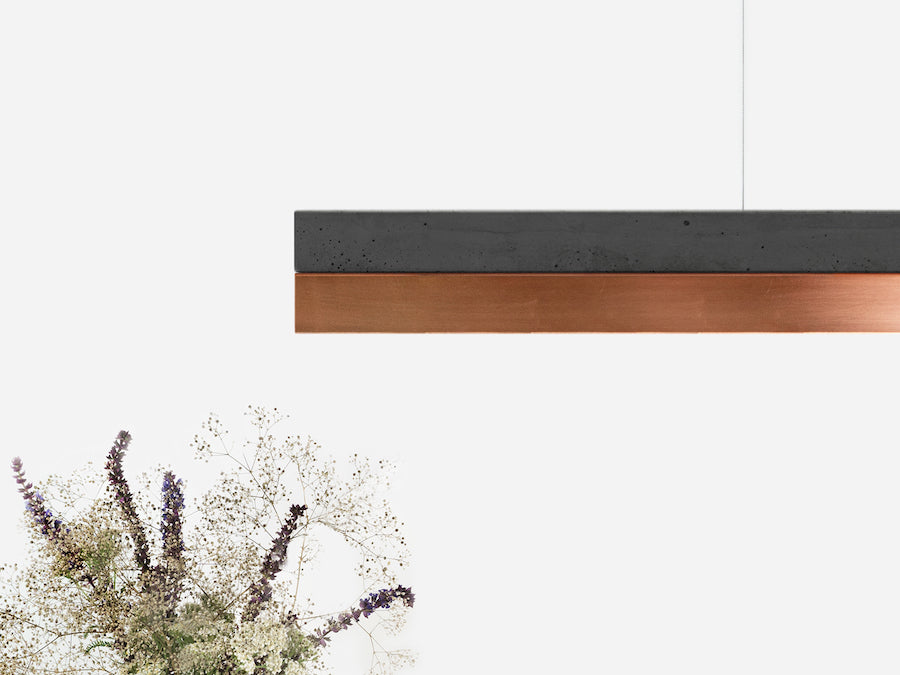 [C1] Series Concrete & Metal Led 122CM, GANTlights Berlin- D40Studio