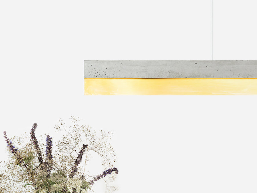 [C1] Series Concrete & Metal Led 122CM, GANTlights Berlin- D40Studio