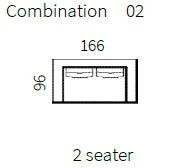 CALINA 2 Seater 166 CM