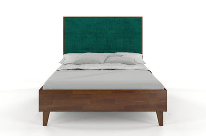 Cama FRIDA de pino nogal