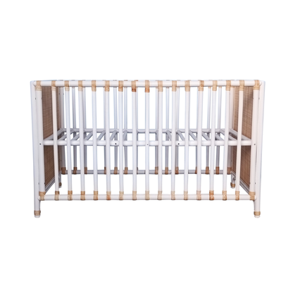 Nemo Evolutive Bett aus Rattan 60 x 120 - Neige