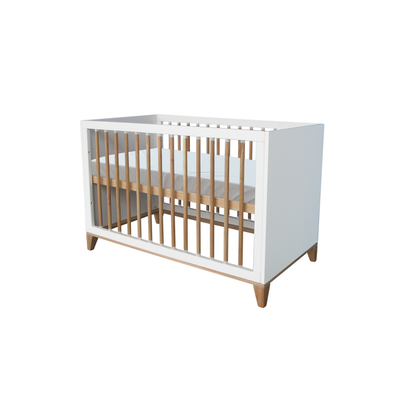 Cama evolutiva Naia ratán 60x120 - Neige