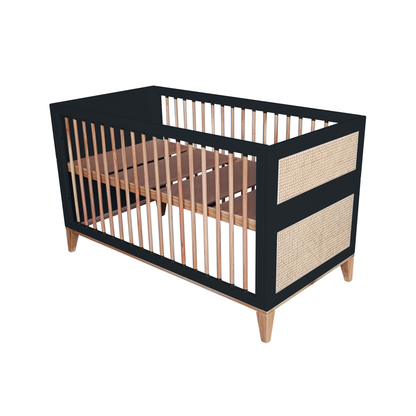 Nami Evolutive Bett Rattan 70 x 140 - Onyx