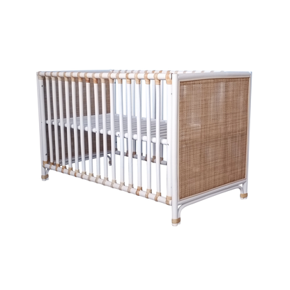 Nemo Evolutive Bett aus Rattan 60 x 120 - Neige