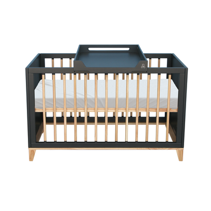 Nami Evolutive Bett Rattan 60 x 120 - Onyx