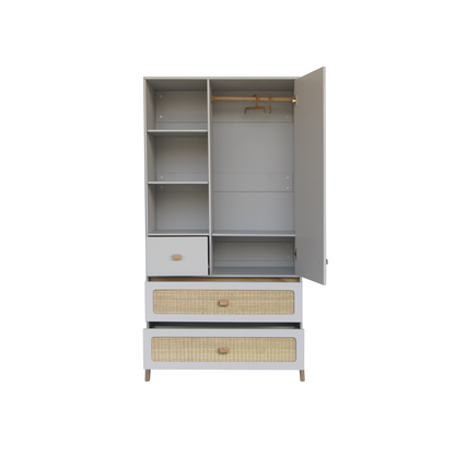 Marelia Wardrobe Rattan - Lune