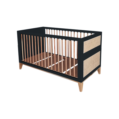Nami Evolutive Bett Rattan 70 x 140 - Onyx