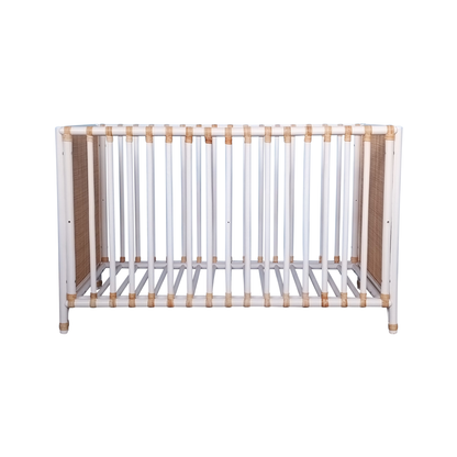 Nemo Evolutive Bett aus Rattan 60 x 120 - Neige