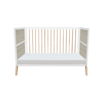 Marelia Multi-Evolutive Bett Rattan 70 x 140 - Neige