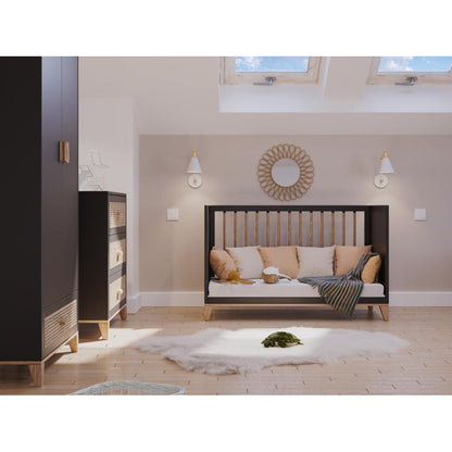 Nami Evolutive Bett Rattan 70 x 140 - Onyx