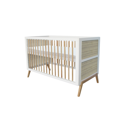 Marelia Multi-Evolutive Bett Rattan 70 x 140 - Neige