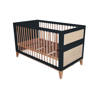 Nami Evolutive Bett Rattan 70 x 140 - Onyx