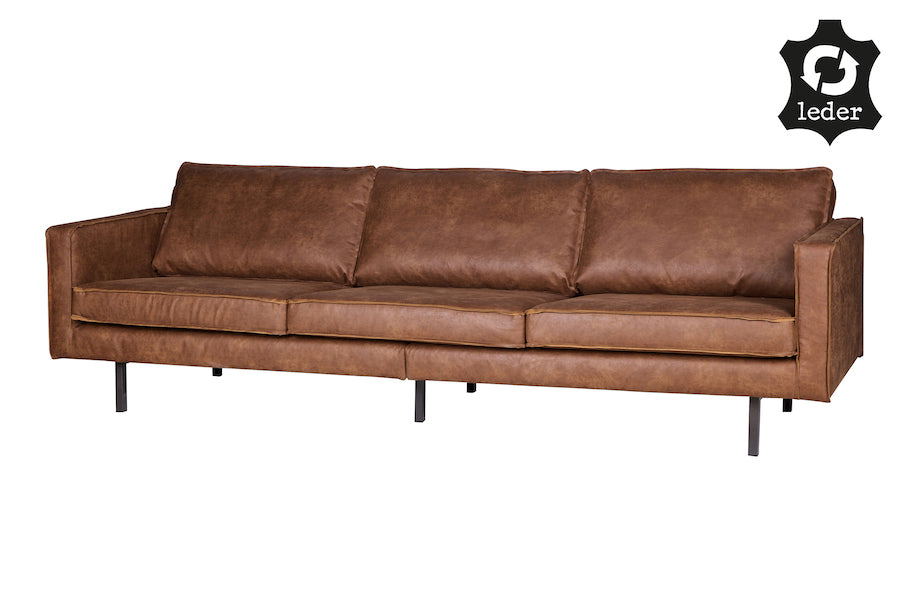 LOFT Cognac Leather Sofa 277CM, 20 - 25 Day Delivery- D40Studio