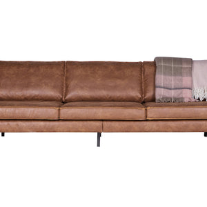 LOFT Cognac Leather Sofa 277CM, 20 - 25 Day Delivery- D40Studio
