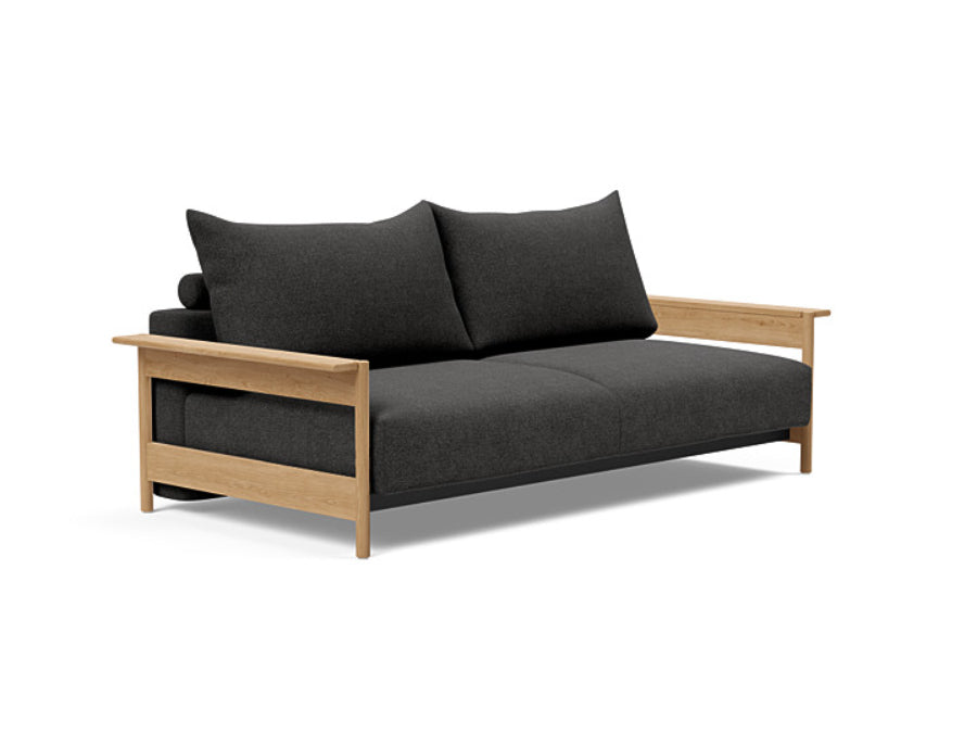 MALLOY Sofa Bed With Oak Legs
