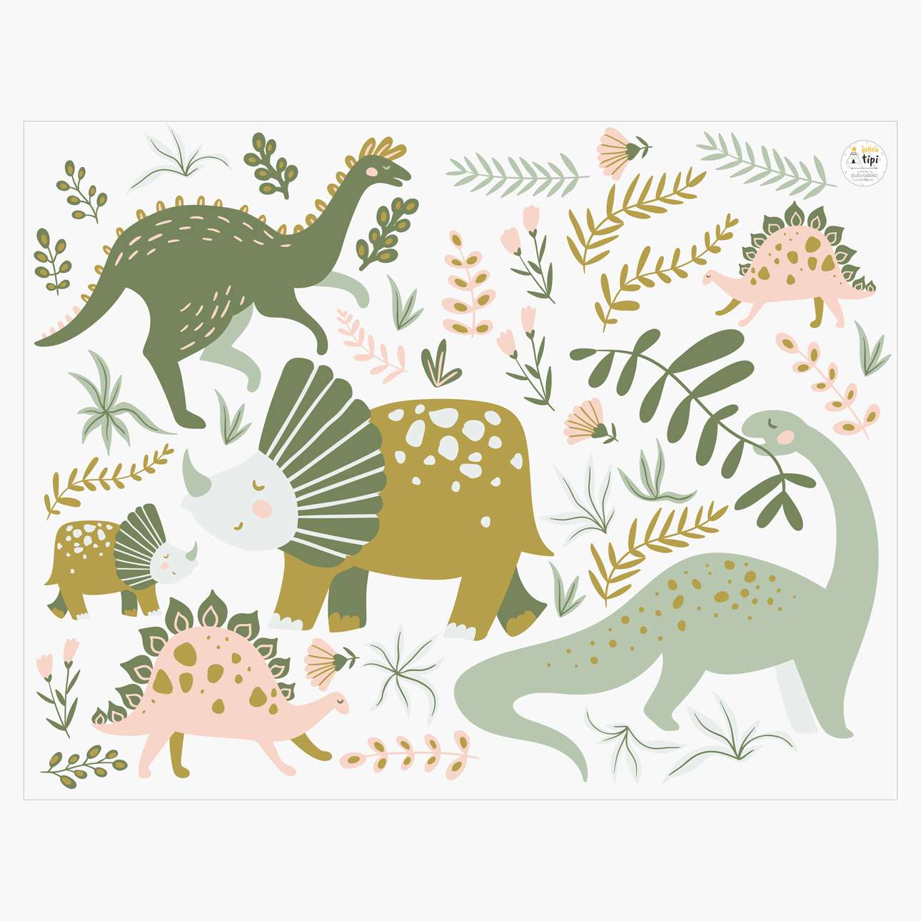 Amazing Dino Land Sticker Set - 130x100 cm
