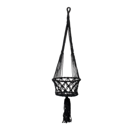 MACRAME Plant Holder - Black