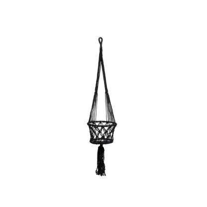MACRAME Plant Holder - Black