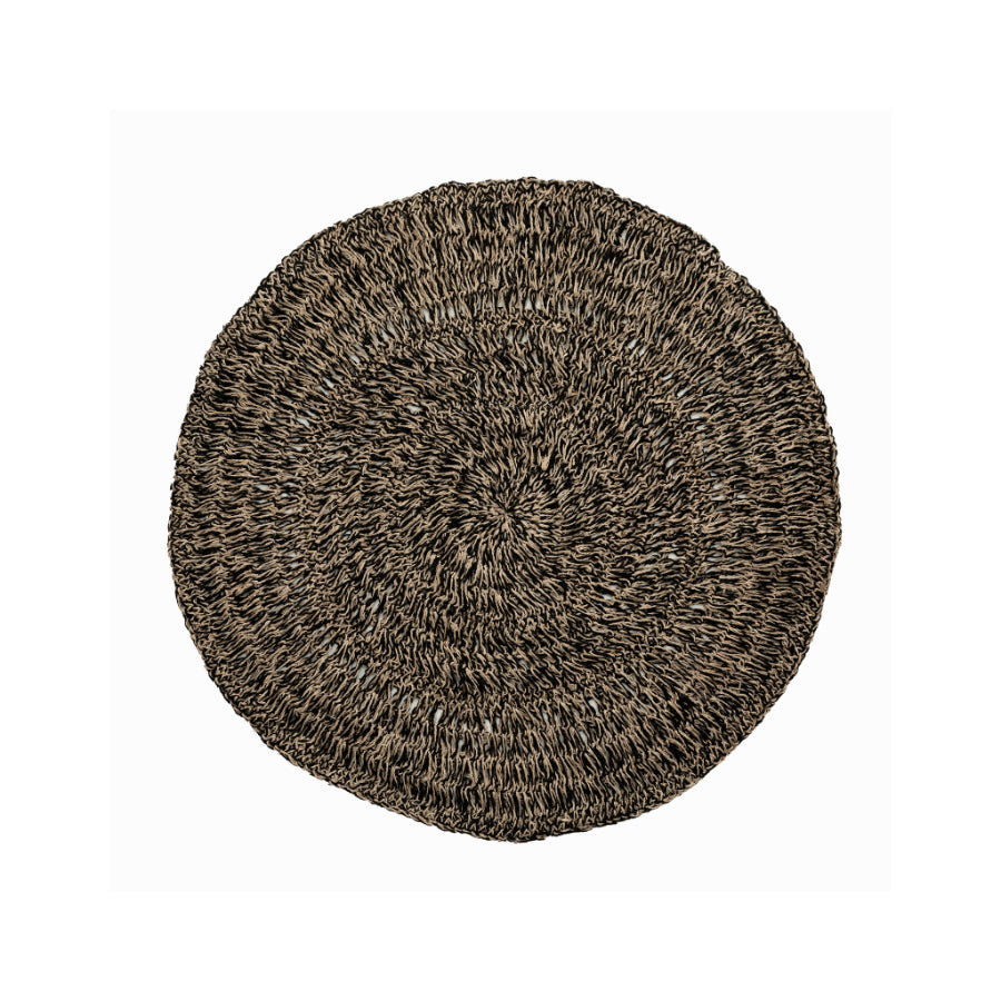 SEAGRASS Carpet Natural Black - Round
