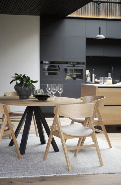 Rowico CARRADALE V-Leg Round Dining Table Ø150 CM